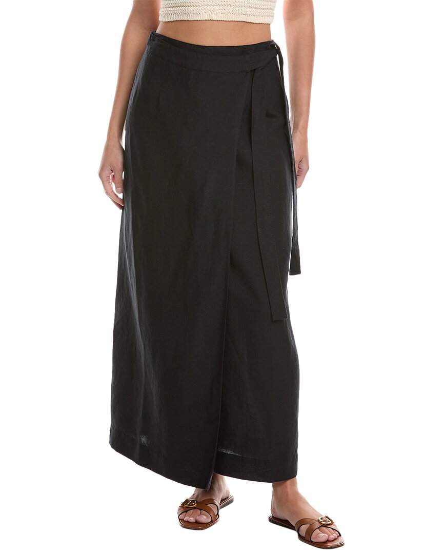 Onia womens Air Linen-Blend Maxi Wrap Skirt, m